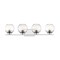 Z-Lite Osono 4 Light Vanity, Chrome & Clear 1924-4V-CH-LED - alternate 5